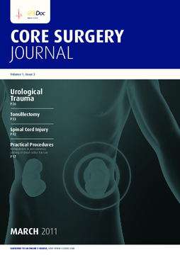 Core Surgery Journal, volume 1, issue 3: Urological Trauma Core Surgery Journal, volume 1, issue 3: Urological Trauma