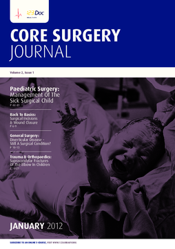 Core Surgery Journal, volume 2, issue 1: Pediatric Surgery Core Surgery Journal, volume 2, issue 1: Pediatric Surgery