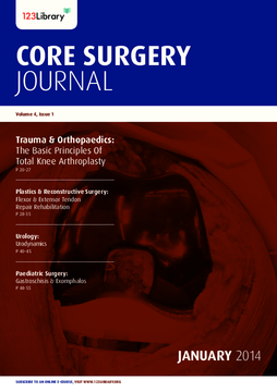 Core Surgery Journal, volume 4, issue 1: Trauma and Orthopaedics