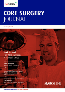 Core Surgery Journal, volume 5, issue 2: Back To Basics Core Surgery Journal, volume 5, issue 2: Back To Basics
