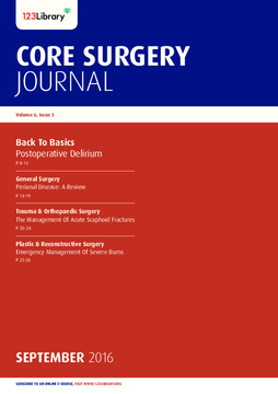 Core Surgery Journal, volume 6, issue 3: Back To Basics