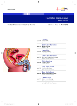 Foundation Years Journal, volume 2, issue 3: Infectious Diseases, GUM Foundation Years Journal, volume 2, issue 3: Infectious Diseases, GUM